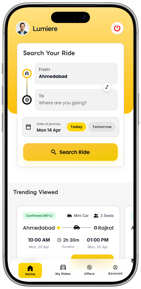 Passenger App Slide 1
